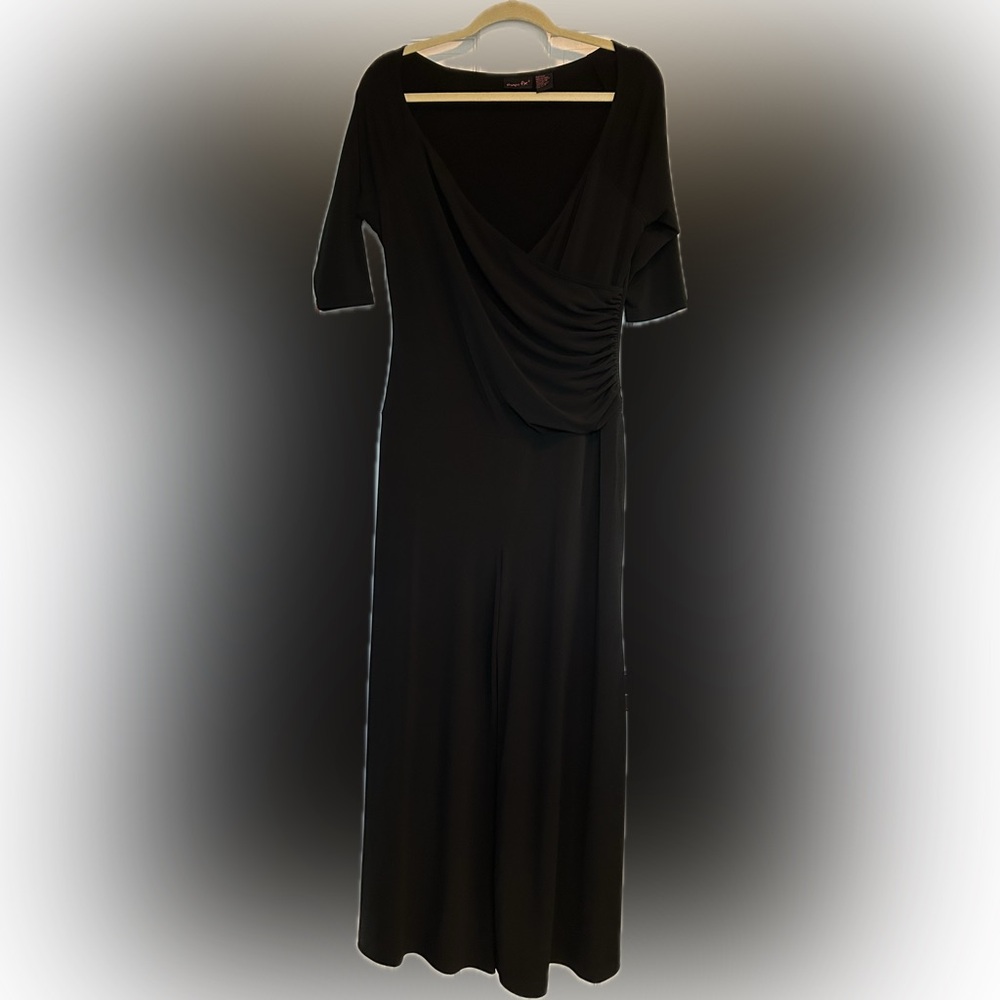 Shape Fx Black Draped jumpsuit
